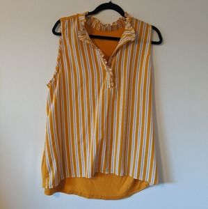 PLUS SIZE Ruffled Tank Top